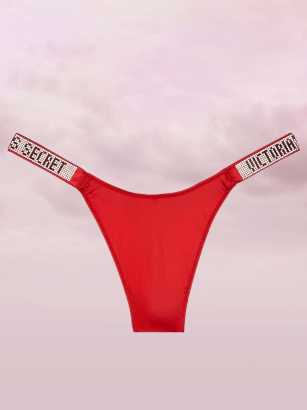 VS kristallidega punased stringid