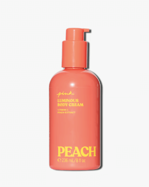 Peach sädelev kehakreem